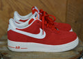 Nike Air Force 1 Low University Red Suede Sneakers