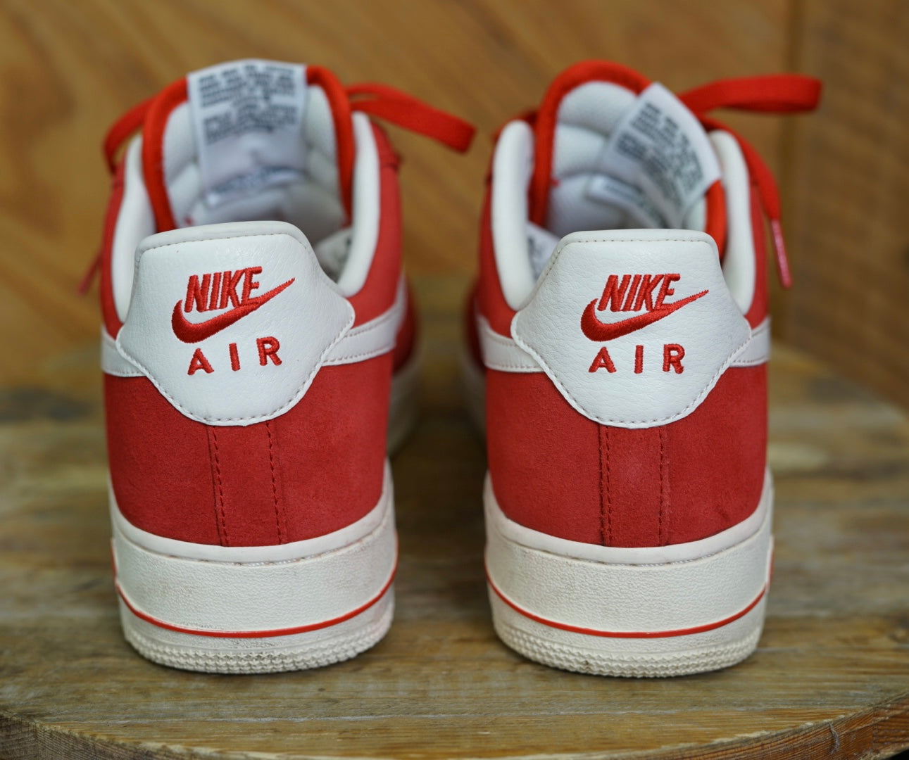 Nike Air Force 1 Low University Red Suede Sneakers