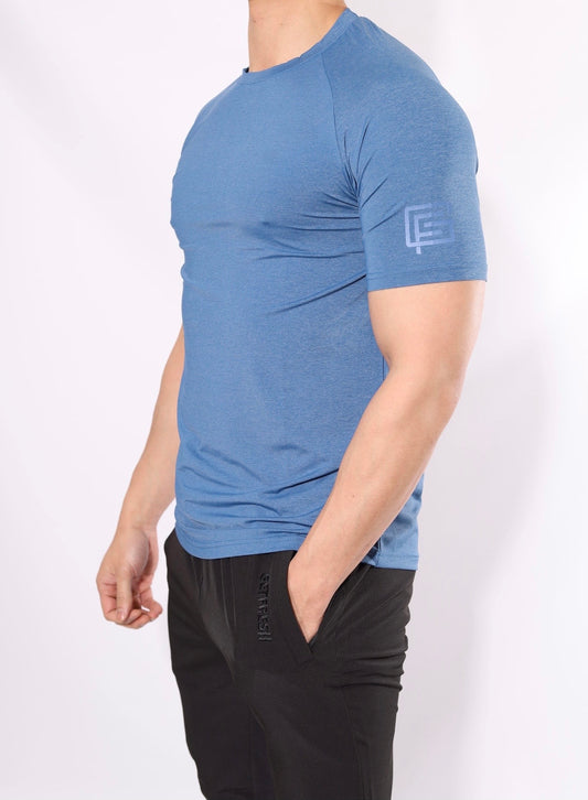 Kinetic Energy Ocean Blue Short Sleeve