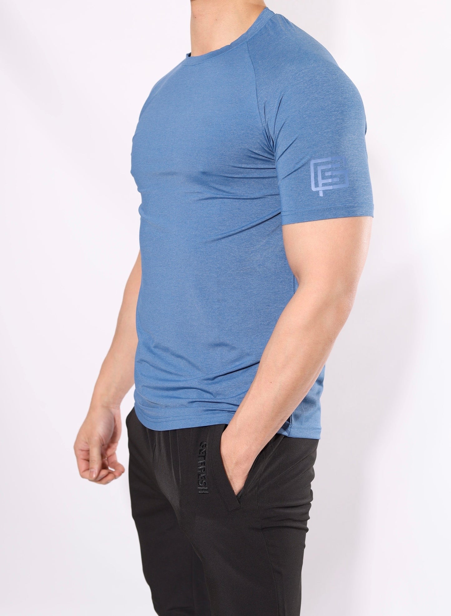 Kinetic Energy Ocean Blue Short Sleeve